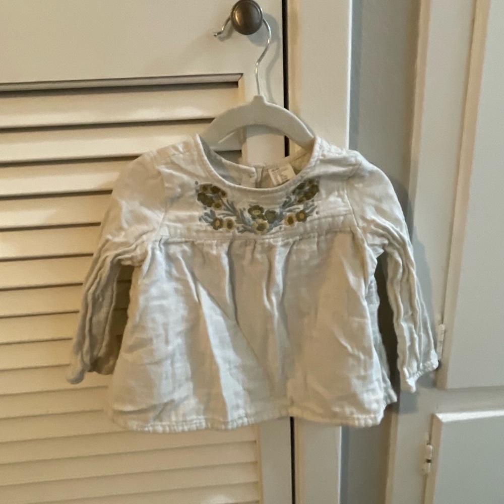 H&M Baby Cotton Peasant Blouse